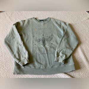 Zutter brand,size medium,100% French terry cotton,“dream on dreamer”, motorcycle